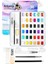 Tablet Sulu Boya 36 Renk Teneke Kutu 1 Paket 36 Lı Taş Sulu Boya Çıkarılabilir Tablet Suluboya Resim Hobi Sanat 1