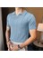 Erkek Çizgili Kısa Kollu Triko T-Shirt 1