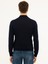 Erkek Lacivert Slim Fit Çeyrek Balıkçı Yaka Basic Triko Kazak 50227576-VR033 4
