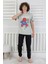 Erkek Çocuk Yazlık Kısa Kollu Baskılı Pijama Takımı %100 Pamuk 8-13 Yaş 2