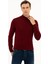 Erkek Bordo Slim Fit Yarım Balıkçı Basic Triko Kazak 50229754-VR014 1