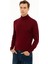 Erkek Bordo Slim Fit Yarım Balıkçı Basic Triko Kazak 50229754-VR014 3