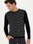 Erkek Siyah Slim Fit Bisiklet Yaka Triko Kazak 50234952-VR046 3