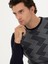 Erkek Lacivert Slim Fit Bisiklet Yaka Triko Kazak 50234953-VR033 2