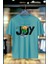 Lean Into Joy %100 Pamuk Premium Kalite Unisex T-Shirt 1