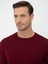 Erkek Bordo Slim Fit Bisiklet Yaka Basic Triko Kazak 50237050-VR014 2