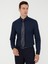 Erkek Lacivert Slim Fit Uzun Kollu Basic Gömlek 50242782-VR033 1