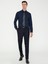 Erkek Lacivert Slim Fit Uzun Kollu Basic Gömlek 50242782-VR033 4