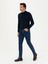 Erkek Lacivert Slim Fit Yarım Balıkçı Basic Triko Kazak 50245057-VR033 4