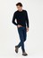 Erkek Sax Slim Fit Bisiklet Yaka Triko Kazak 50241779-VR045 4