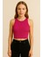 2025 Summer Kısa Kolsuz Crop %95 Pamuk %5 Elastan Slim Fit 1