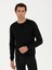Erkek Siyah Slim Fit Bisiklet Yaka Basic Triko Kazak 50245040-VR046 1