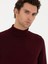 Erkek Bordo Slim Fit Pamuk Karışımlı Balıkçı Yaka Basic Triko Kazak 50245058-VR014 2