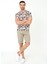 Erkek Haki Bisiklet Yaka Slim Fit T-Shirt 50247629-VR027 5