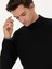 Erkek Siyah Slim Fit Yarım Balıkçı Basic Triko Kazak 50245057-VR046 2
