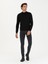 Erkek Siyah Slim Fit Yarım Balıkçı Basic Triko Kazak 50245057-VR046 4