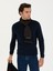 Erkek Lacivert Slim Fit Balıkçı Yaka Basic Triko Kazak 50245058-VR033 1