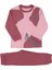 Kız Çocuk Pembe Mor Kelebek Baskılı 2'li Pijama Takımı - 1014740 1