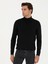 Erkek Siyah Slim Fit Balıkçı Yaka Basic Triko Kazak 50245058-VR046 1