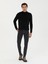 Erkek Siyah Slim Fit Balıkçı Yaka Basic Triko Kazak 50245058-VR046 4