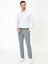 Erkek Beyaz Slim Fit Uzun Kollu Gömlek 50247575-VR013 5