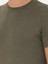 Erkek Haki Slim Fit Bisiklet Yaka Triko T-shirt 50249549-VR027 7