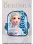 Dekomus Lisanslı Elsa Frozen Tek Bölmeli Küçük Boy 32 cm Anaokul Çantası,beslenme Kabı ve 500 ml Trıtan Matara Okul/kırtasiye Seti 5