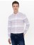 Erkek Kırmızı Slim Fit Uzun Kollu Gömlek 50248479-VR030 3