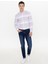 Erkek Kırmızı Slim Fit Uzun Kollu Gömlek 50248479-VR030 4