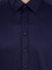 Erkek Lacivert Slim Fit Uzun Kollu Basic Gömlek 50258543-VR033 6