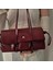 Bordo Çift Saplı Suni Deri Omuz Çantası 2