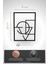 Love Temalı Modern Minimal Tasarım | Soyut Geometrik Siyah Duvar Dekoru 2