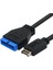 USB 3.1 Type-E To USB 3.0 19/20 Pin Dişi Anakart Uzatma Kablosu 50CM 2