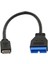 USB 3.1 Type-E To USB 3.0 19/20 Pin Dişi Anakart Uzatma Kablosu 50CM 3