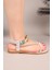 Satin Saten Örgülü Sandalet Gümüş 2