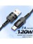 Heemax 120W USB A - USB C Hızlı Şarj Kablosu (7A),IPHONE 16/15, Galaxy S25–S21, Macbook, Ipad, Laptop Uyumlu 3