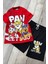 Paw Patrol Baskılı Kırmızı Tişört ve Siyah Şort Yazlık Çocuk Takım 2