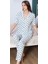 Freshness 106 Yeşil Puantiyeli Patlı Kısa Kol Pijama Takımı 2