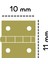 Mini Tavla Menteşe 10 Adet 10X11 mm Kutu Model Maket Menteşesi 2
