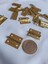 10 Adet Sarı Tavla Menteşe 20X25 mm Kutu ve Sandık Menteşesi Hobi Maket 3