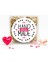 Hand Made Love Baskılı 4 cm Yuvarlak Etiket 24 Adet 1
