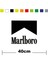 Marlboro Sponsor Marka Tek Renk Sticker Etiket 1