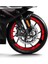 Kırmızı Cf Moto 250 Sr Geniş Jant Sticker Etiket Modeli 2
