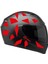 Kare Kırmızı Kamuflaj Kask Sticker Modeli 1