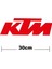 Ktm Logo Yazı Sticker Etiket Tek Renk 1