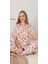 Alissa 6274 Kadın Armut Desenli Patlı Pijama Takımı 2