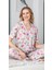 Alissa 6258 Kadın Fil Desenli Patlı Pijama Takımı 1