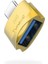 Macbook Android Windows Apple Ile Uyumlu 3.0 USB Type-C Usb-A 3.0 USB Adaptörü (Type-C Dönüştürücü Otg Metal Adaptör) Tip-C Dönüştürücü Linktech O193 (Altın) 1
