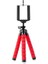 Süngerli, Elastik ve Sabit, Dönebilen Tripod (Kırmızı) 1