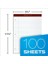 Double Disket Gold Writing "tablet, 8 - 1/2 x 11 - 3/10,2 Cm, Delikli, 3-Delik Delikli, Beyaz, Dar, Rule, 100 Yaprak Pro Blok, 2 Pads Pro Pack (99706) 3